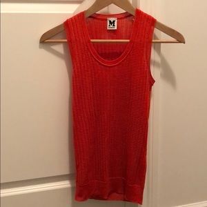 Orange/coral Missoni Tank